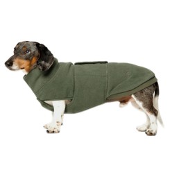 Hundepullover | Dackel Flece| OLIVE
            