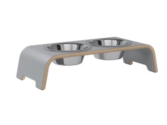 dogBar® | Classic  | Grau | Edelstahl  |  S-Large 