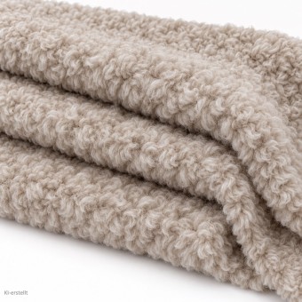BEZUG | POUF | SHEEP FAKE FUR  | CAMEL 