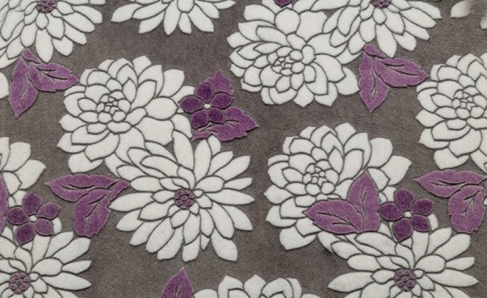 COSYPLAID | SuperSoft| Violett Flowers ca. 120 x 100