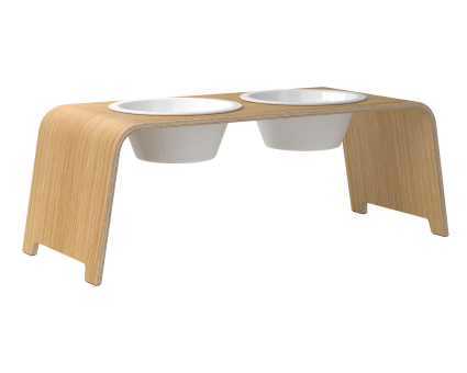dogBar® | Classic  | Eiche hell mit Porzellan | L 
