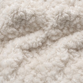 WECHSELBEZUG | POUF | SHEEP FAKE FUR  |  WOLLWEISS 