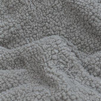 WECHSELBEZUG | POUF | POODLE  |  HELLGRAU 