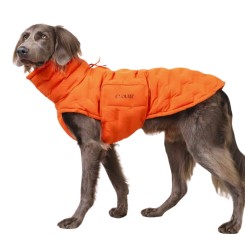 Hundemantel  |  ALASKA  |  Seersucker Orange 
