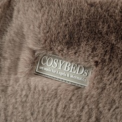 Wechselbezug  | Fake Fur | HERMELIN 22  |  Taupe 