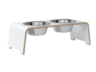 dogBar® | Classic  | Weiss | Edelstahl | M 