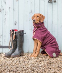 Hundebademantel | Burgunder 