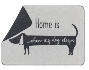 Hundedecke | Home is .... DACKEL  |  70 x 90 cm 