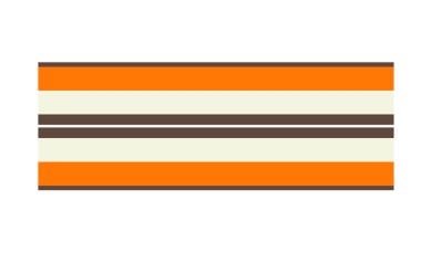 SALTYDOG ® Stripes | Vanilla/Orange/Choco 