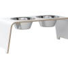 dogBar® | Classic  |  Weiß mit Edelstahl  |  S-Large