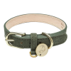 Hundehalsband Tiergarten Nubuk Moos