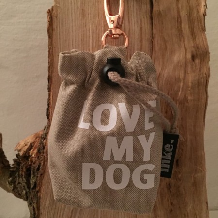 Leckerliebeutel | LOVE MY DOG | Sand