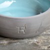 Hundenapf Keramik | Schiefer - Aqua