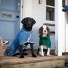 Hundebademantel | Blue/Taupe