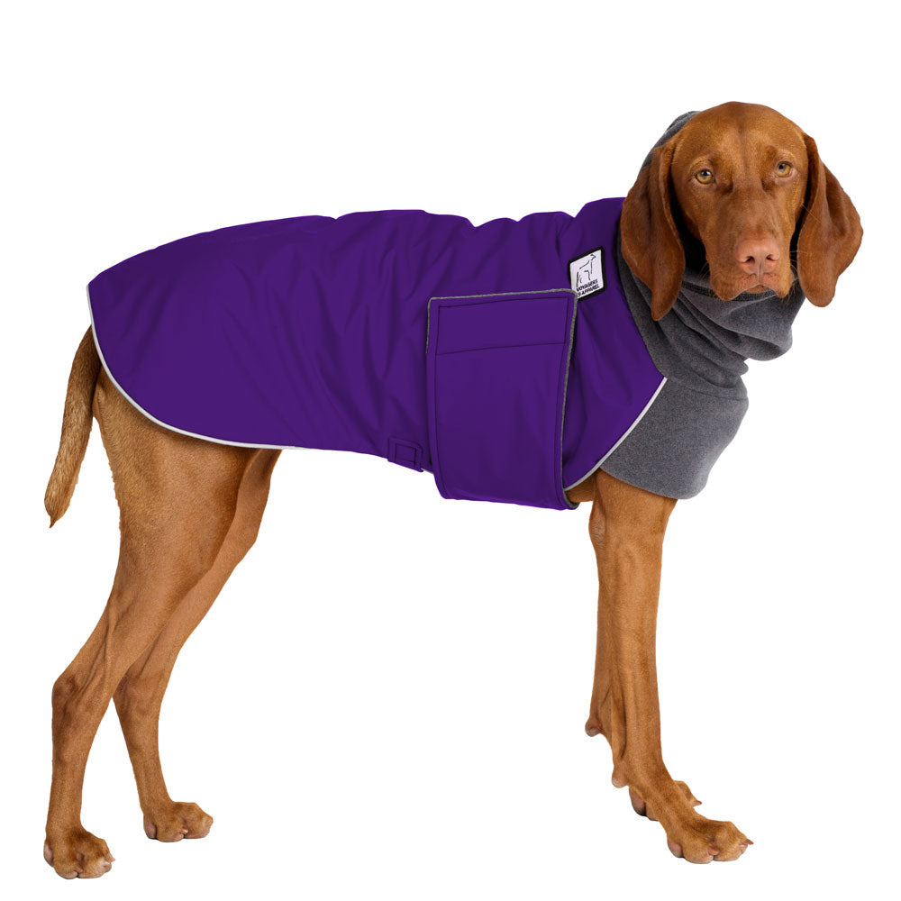Ancol Viva Hundemantel – Wendbar, Wasserabweisend, Größe L, Rosa/Lila